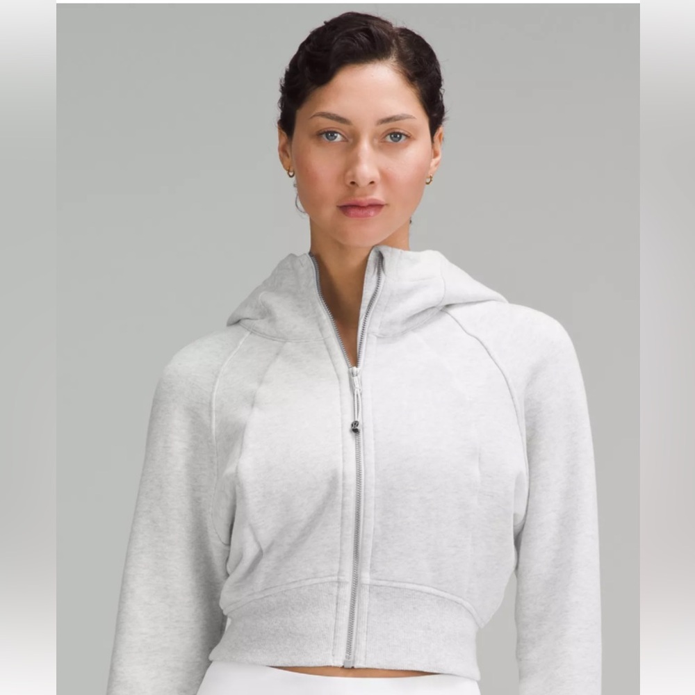 Scuba Full-Zip Cropped Hoodie